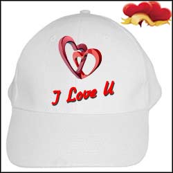 "Cap with - I Love U Message - Click here to View more details about this Product
